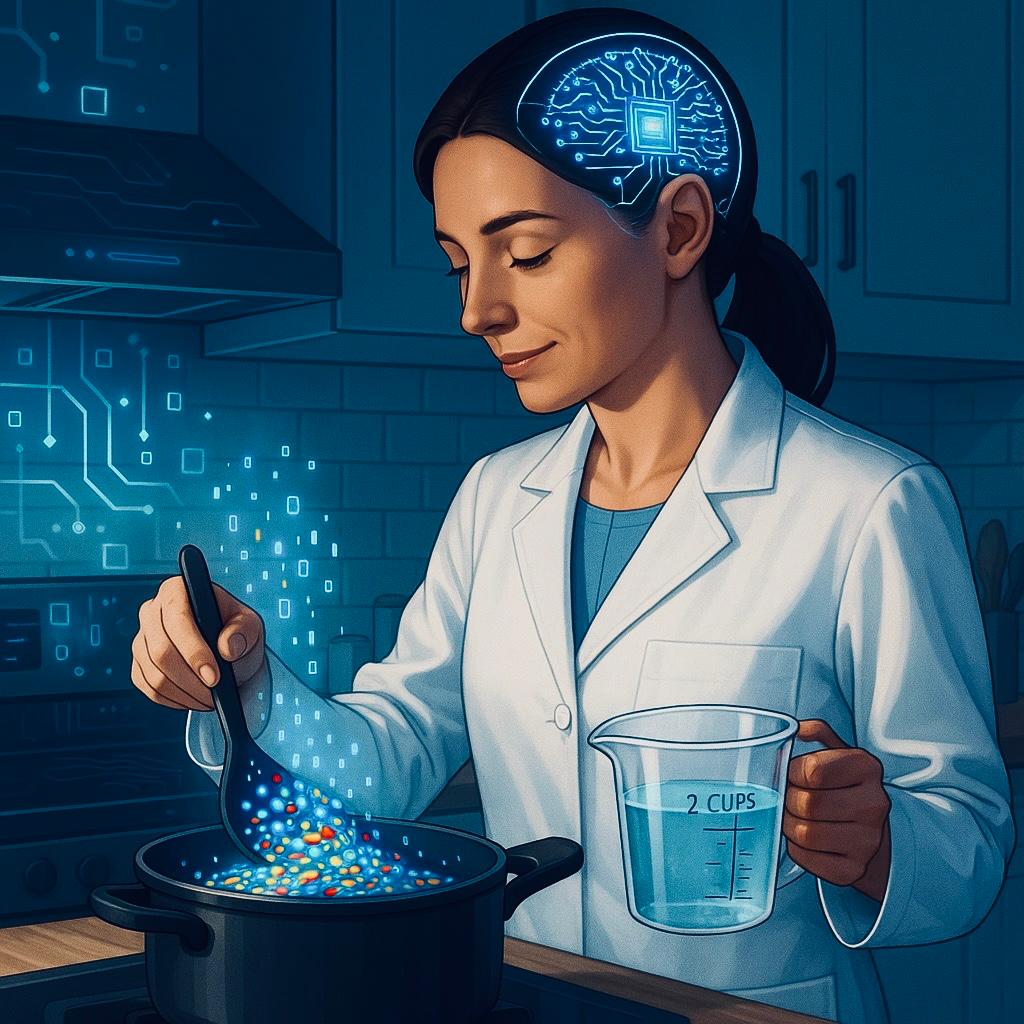 AI para investigadores (Duas chavénas de água para uma de arroz)